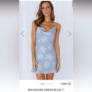 Hello Molly BIG MOVES DRESS BLUE. Size small